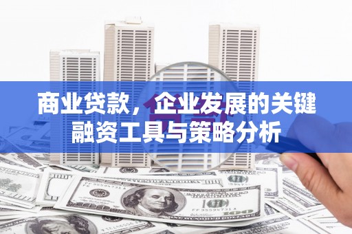 连南商业贷款，企业发展的关键融资工具与策略分析