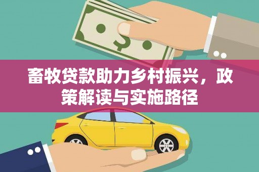 连南畜牧贷款助力乡村振兴，政策解读与实施路径