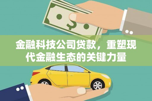 连南金融科技公司贷款，重塑现代金融生态的关键力量