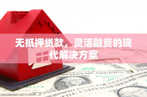 连南无抵押贷款，灵活融资的现代解决方案