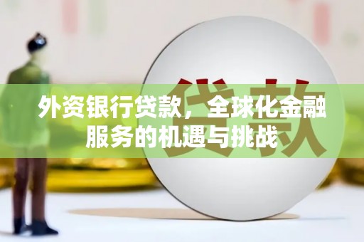 连南外资银行贷款，全球化金融服务的机遇与挑战